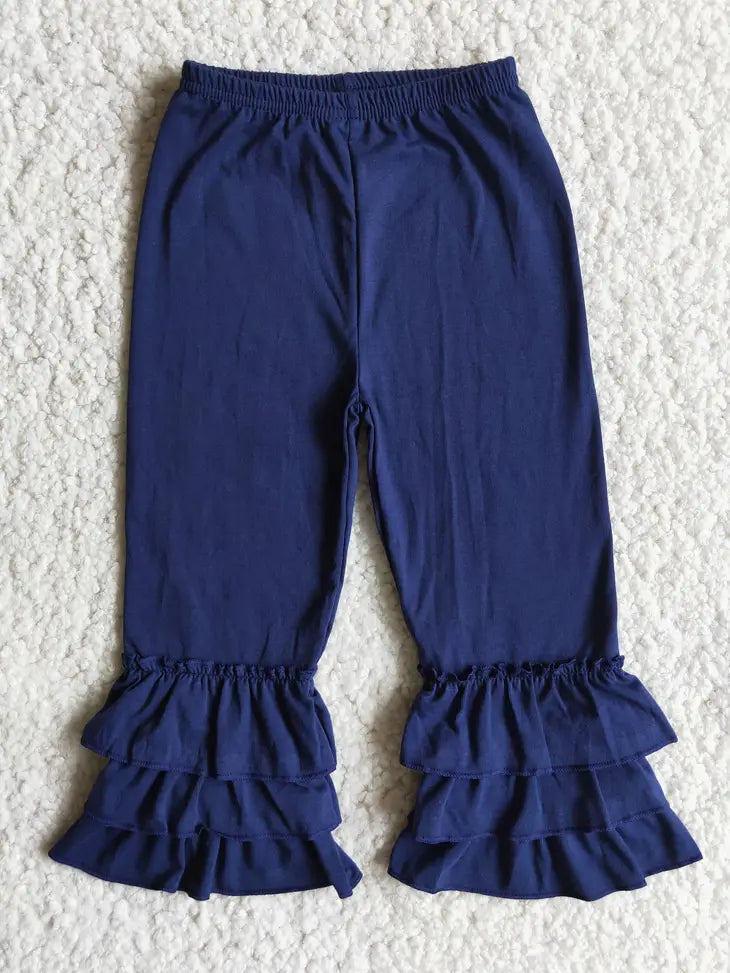 Blue Ruffle Pant