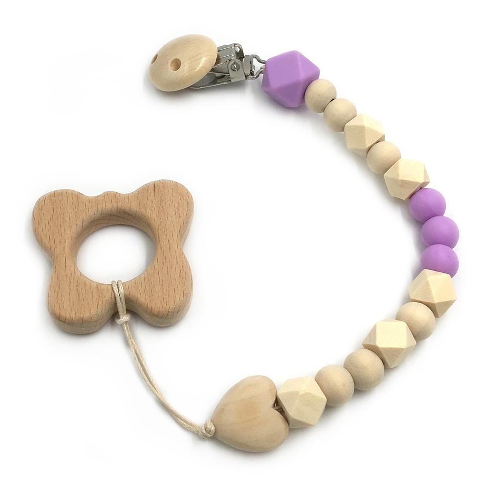 2 Piece, Organic Wooden Animal Teether