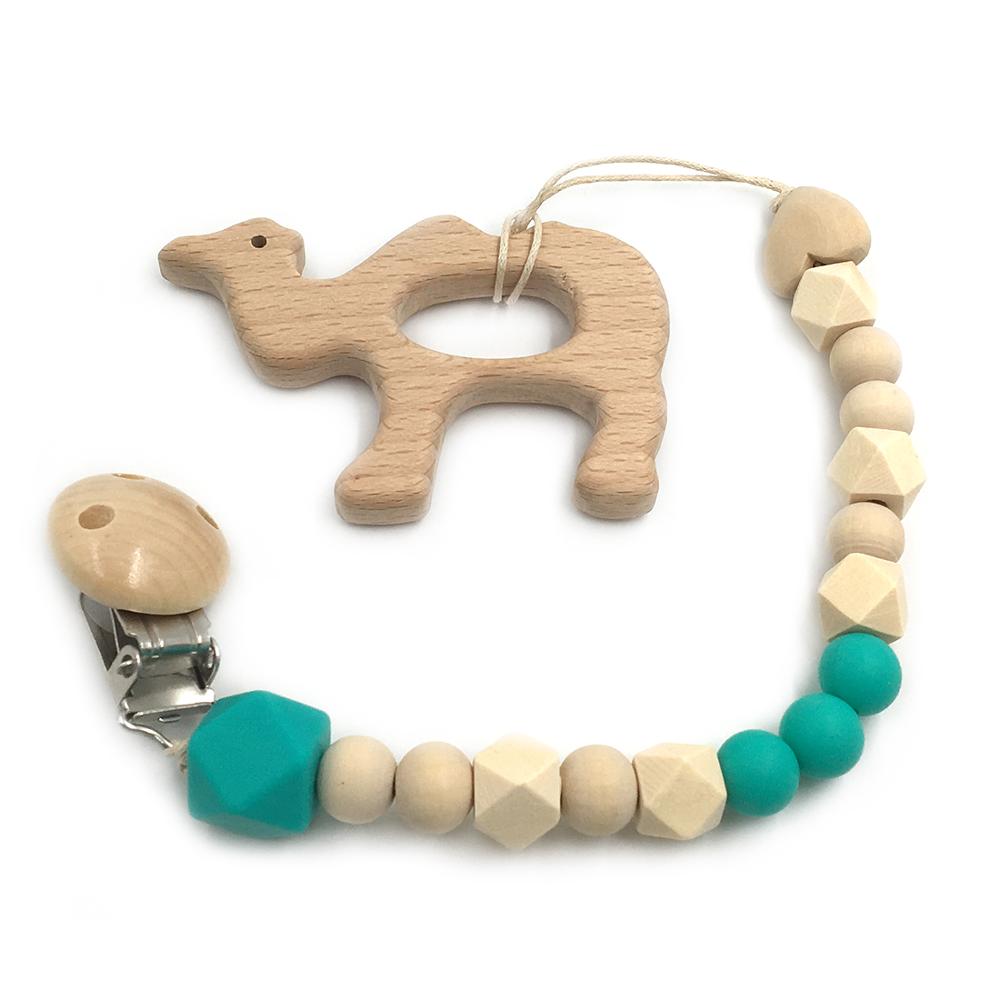 2 Piece, Organic Wooden Animal Teether