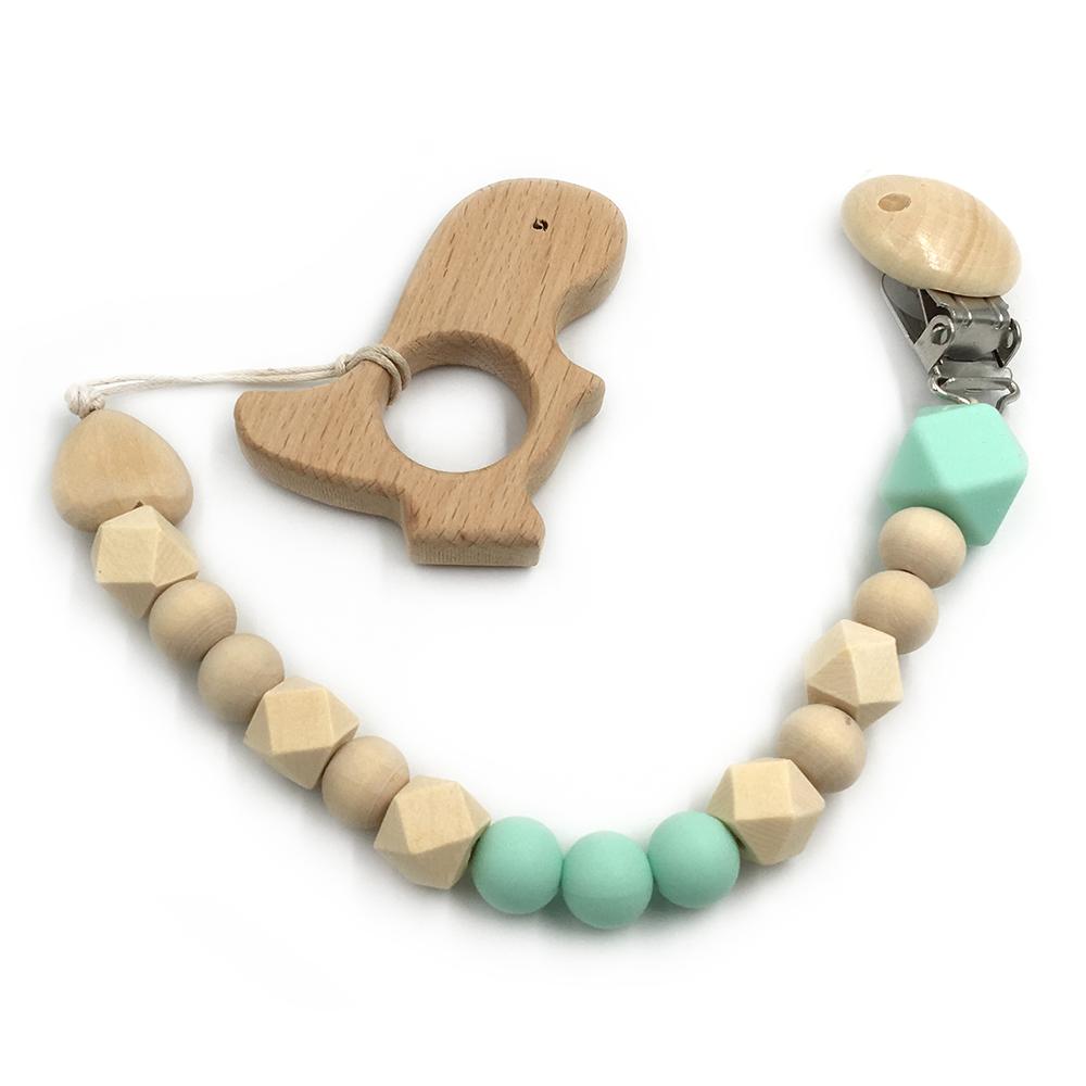 2 Piece, Organic Wooden Animal Teether