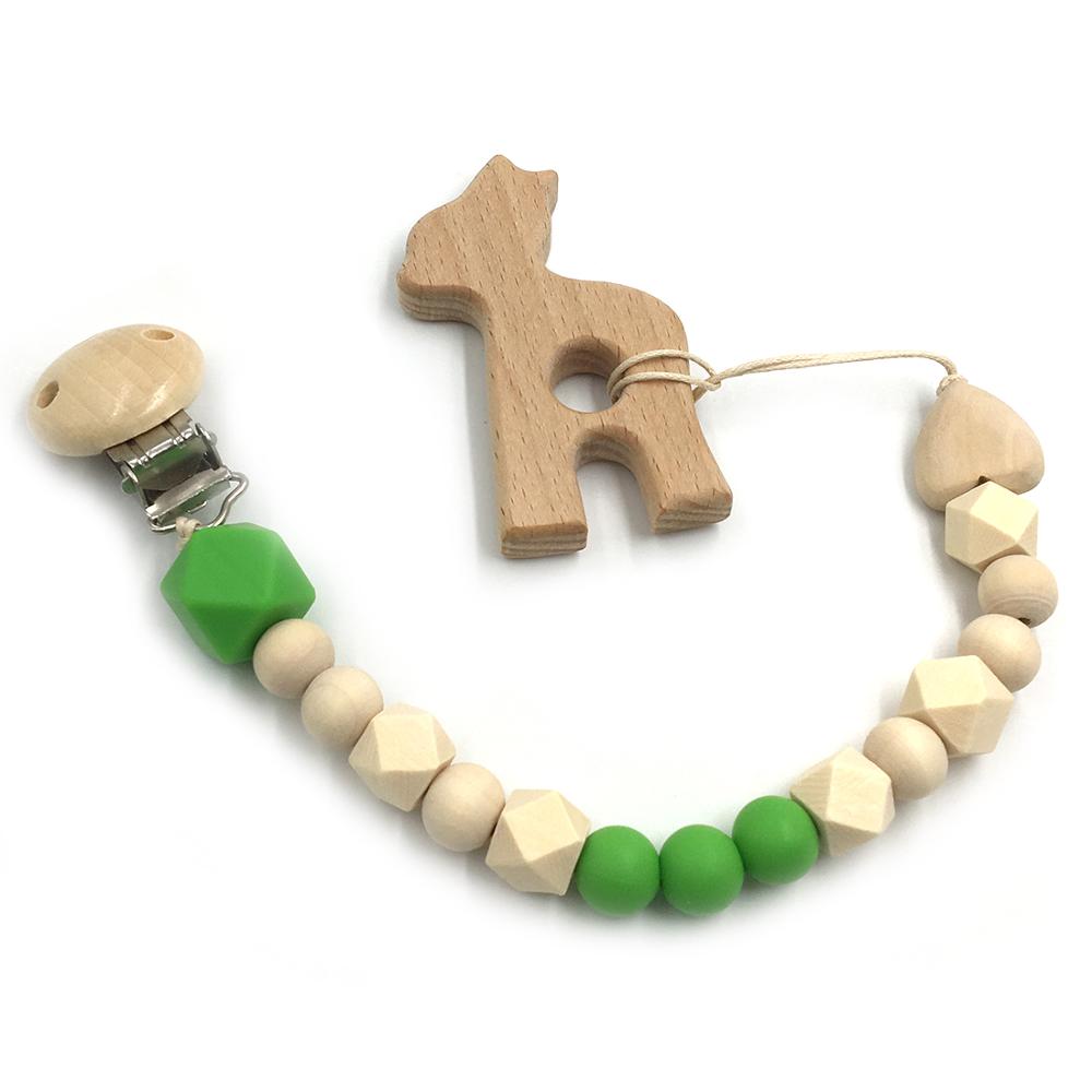 2 Piece, Organic Wooden Animal Teether