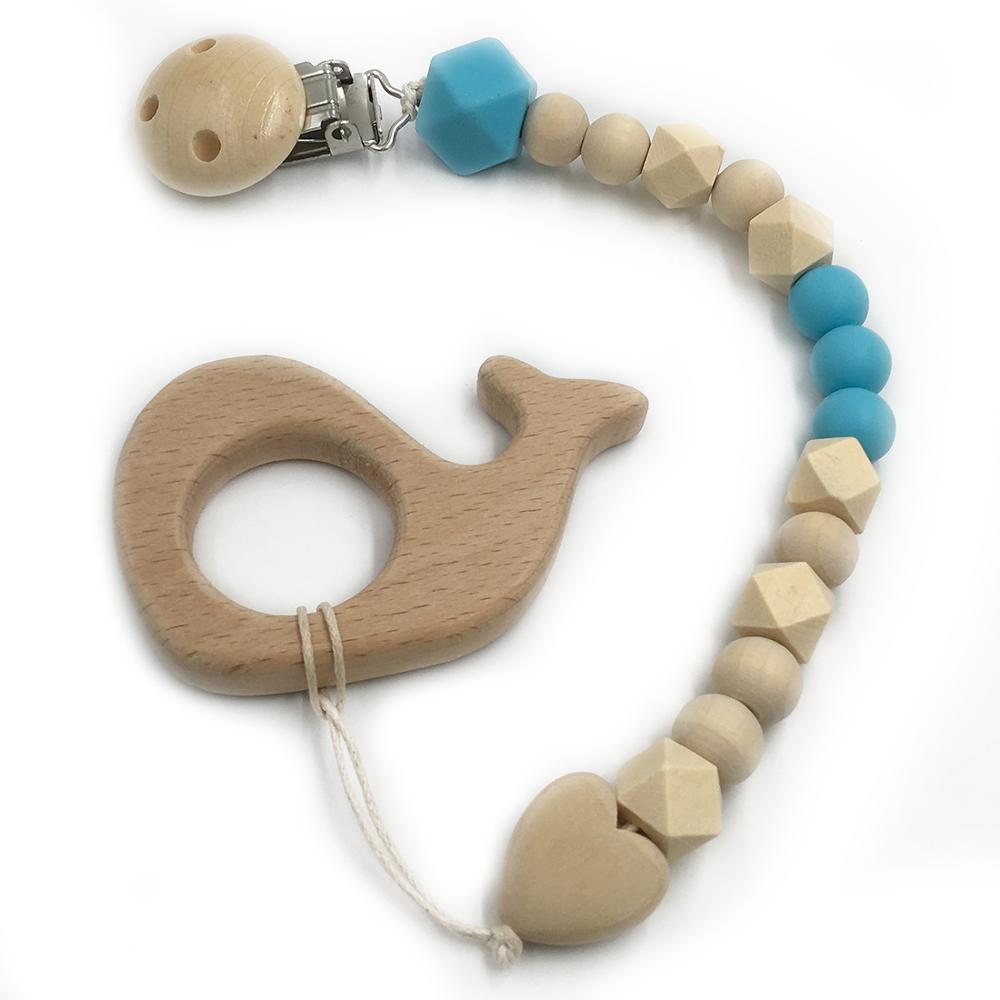 2 Piece, Organic Wooden Animal Teether