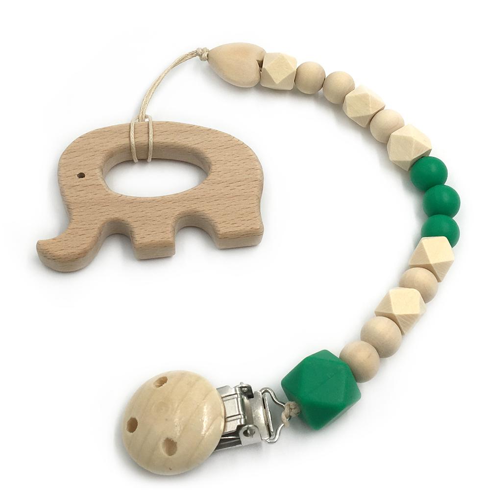 2 Piece, Organic Wooden Animal Teether