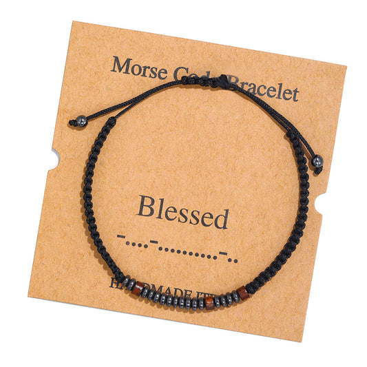 Morse Code "Blessed" Bracelet