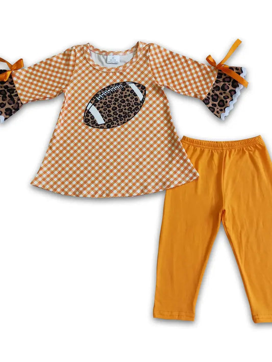 Orange Football Two Piece