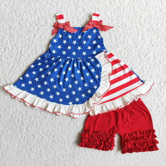 USA Ruffle Two Piece